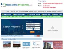 Tablet Screenshot of karnatakaproperties.com